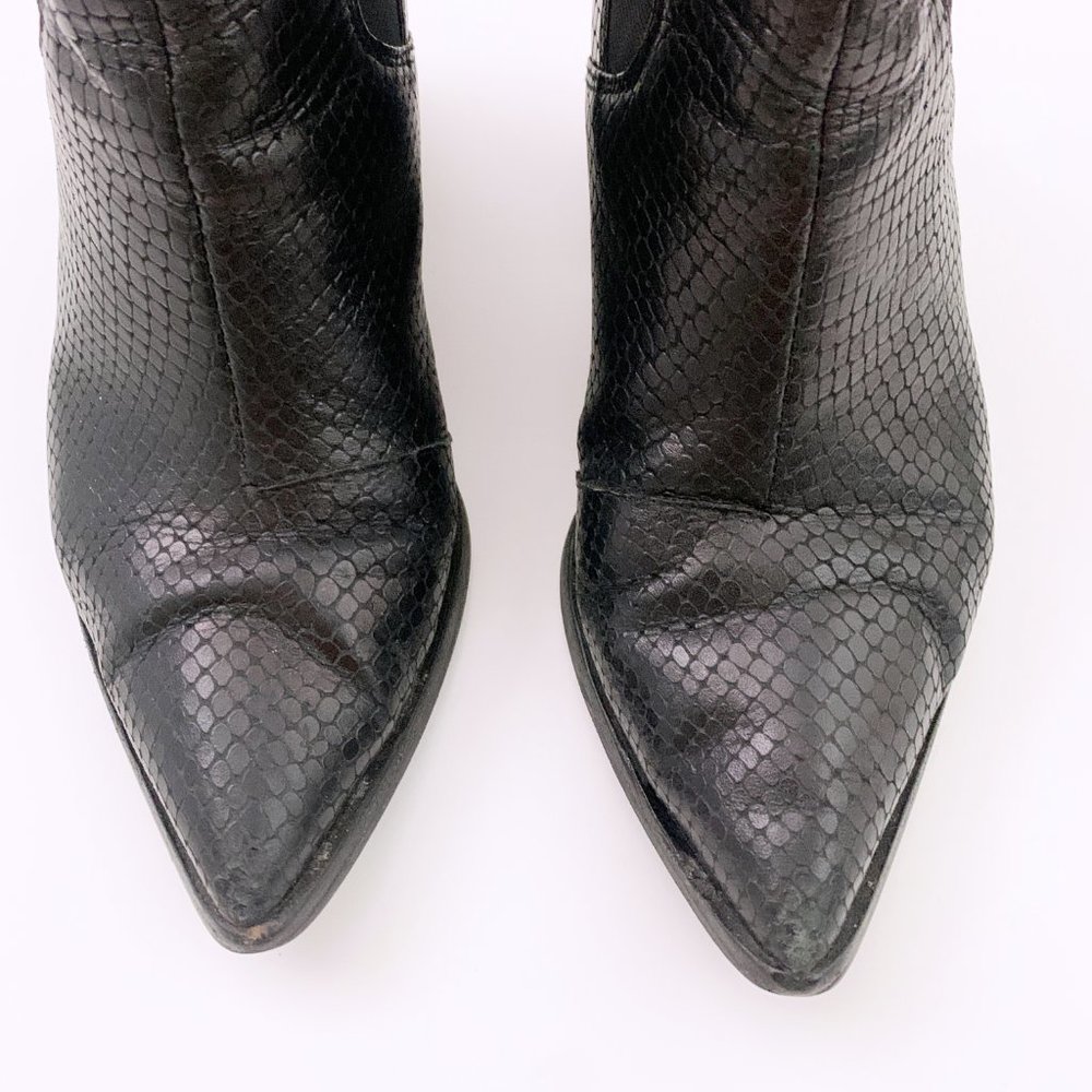 & Other Stories Python Embossed Leather Boots - image 5